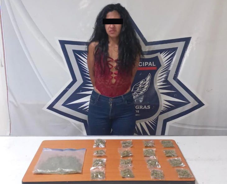 Jovencita es detenida en operativo con droga  