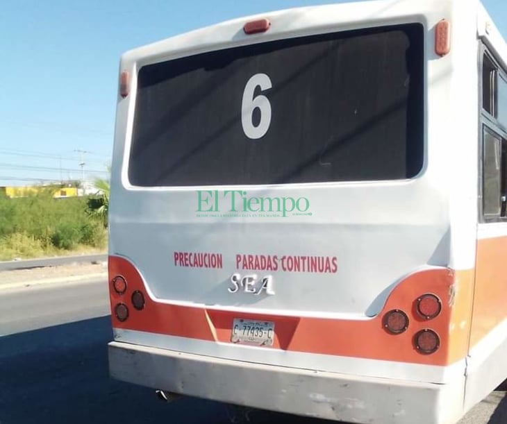 ¡Tronó la llanta! ciudadanos denuncian malas condiciones del camión Castaños-Monclova