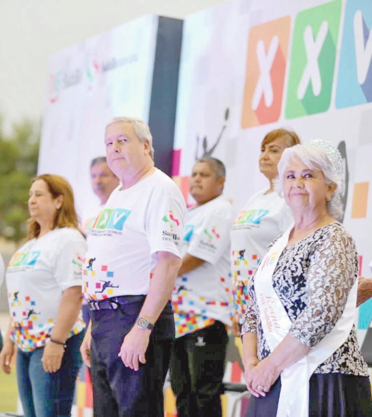 'Chema' Fraustro inaugura los XXV Juegos de Adultos Mayores 