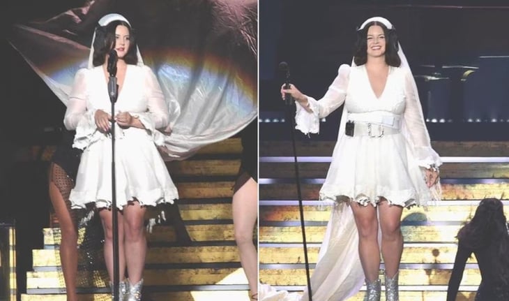 VIDEO: Señalan acontecimiento “inusual” en concierto de Lana Del Rey; ¿fallo en la realidad?