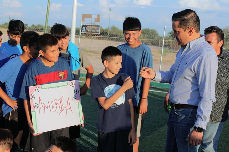 La liga de fútbol infantil en Allende inicia; participan 20 equipos