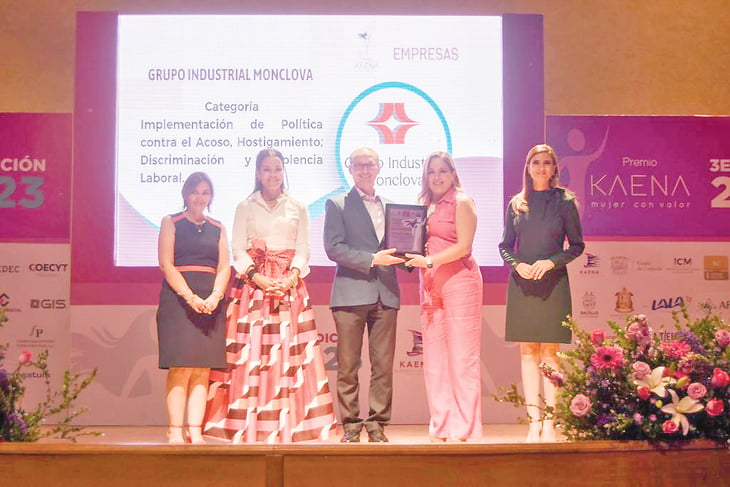 Grupo Industrial Monclova recibe premio Kaena por tercer año consecutivo