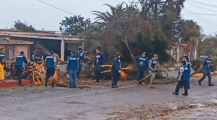 Realizan recuento de daños por ciclón Hilary en Mulegé, Baja California Sur