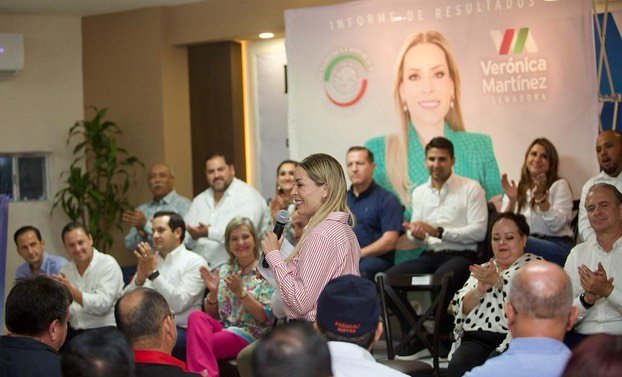 Senadora Verónica Martínez presenta informe de resultados 