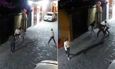 VIDEO: A gritos, una joven ahuyenta a 2 asaltantes en calles de Oaxaca