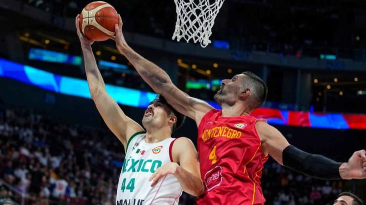 México pierde ante Montenegro en debut del Mundial FIBA 2023