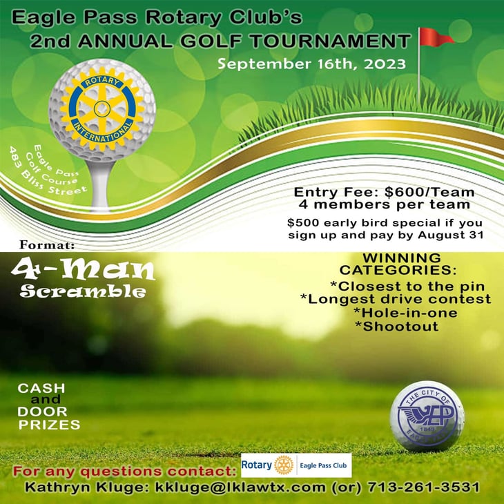 Club rotario invita a segundo torneo anual de golf 