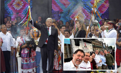 AMLO alista entrega de 'bastón de mando' a corcholata de Morena, pero sin colores de la bandera ni en Palacio Nacional