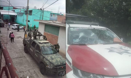 Atacan a tiros presidencia municipal de Domingo Arenas, Puebla
