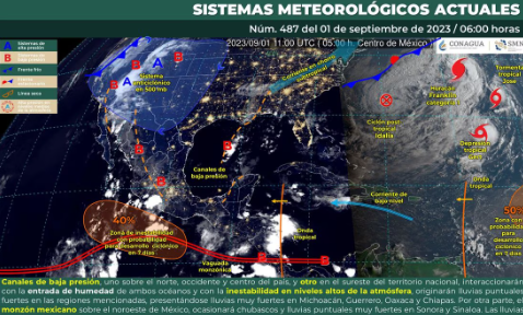 Tormenta tropical 'José' y depresión 'Gert' llegan tras paso de 'Idalia'