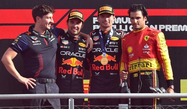 “Checo” Pérez alcanzó 34 podios en F1 tras su segundo lugar en el GP de Italia