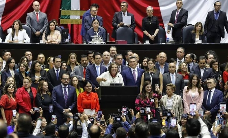 Morena denuncia a Xóchitl Gálvez por discurso en sesión del Congreso General