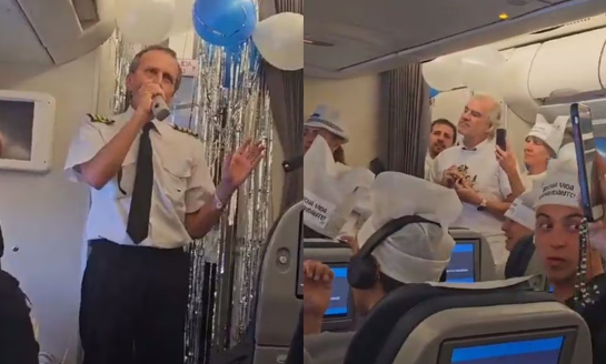 Piloto da emotivo discurso en último vuelo antes de jubilarse; hija graba video y se vuelve viral