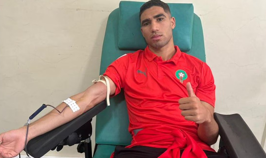 Selección de Marruecos apoya a los damnificados por el terremoto en Marrakech donando sangre