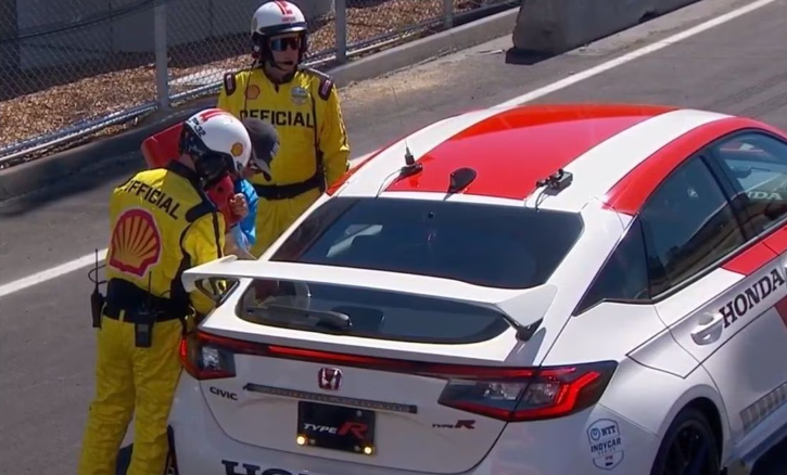 VIDEO: Safety Car en la IndyCar se queda sin gasolina durante la carrera en Monterey