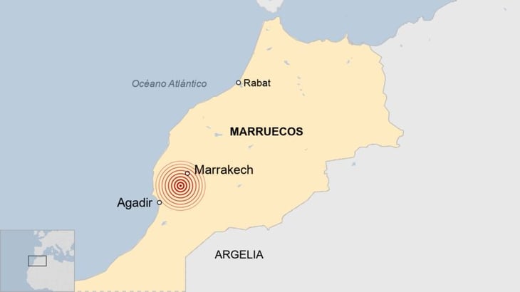 Uno de los terremotos más fuertes de la historia de Marruecos ha dejado cerca de 3.000 muertos