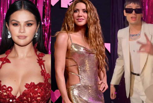Selena Gomez, Shakira, Peso Pluma y Taylor Swift, algunas de las celebridades que desfilaron por la alfombra rosa de los VMA