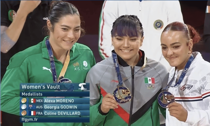 Alexa Moreno gana medalla de oro en la Copa del Mundo de Gimnasia Artística
