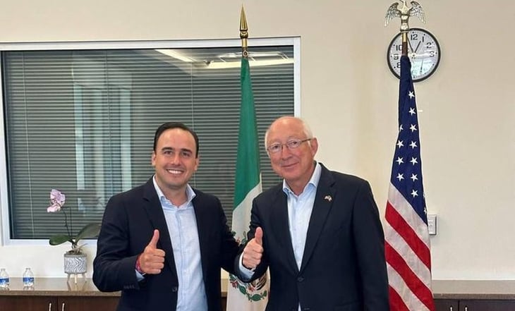 Manolo Jiménez se reúne con Embajador de EU, Ken Salazar