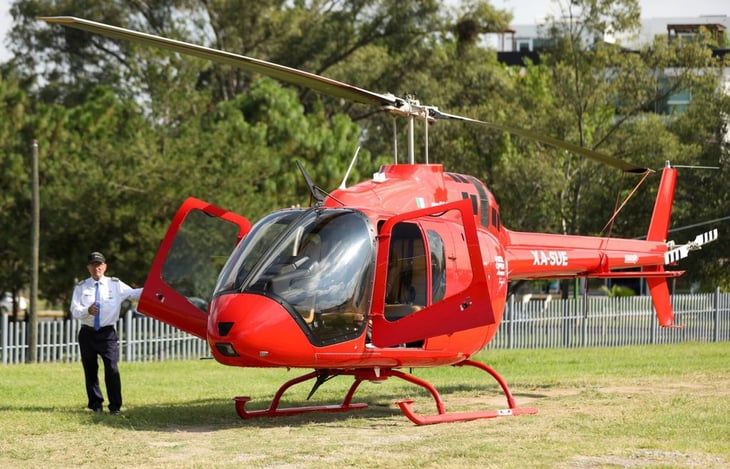 ¡Excelente servicio! Así es el helicóptero del Guadalajara Open 2023