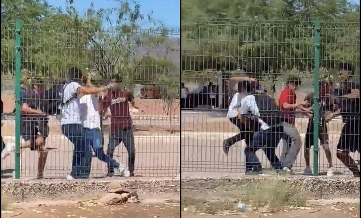 VIDEO: Golpean y acuchillan a estudiante de CBTIS en Guaymas, Sonora; hay 4 detenidos