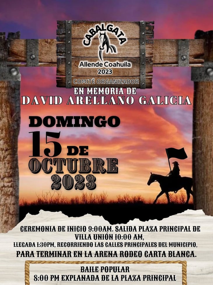 Allende invita a la tradicional cabalgata que se organiza este próximo 15 de octubre