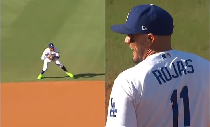 Beisbolista de Dodgers interrumpe entrevista en el campo, hace espectacular jugada y luego se disculpa