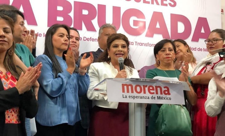 Clara Brugada se inscribe en Morena para buscar la jefatura de Gobierno de la CDMX