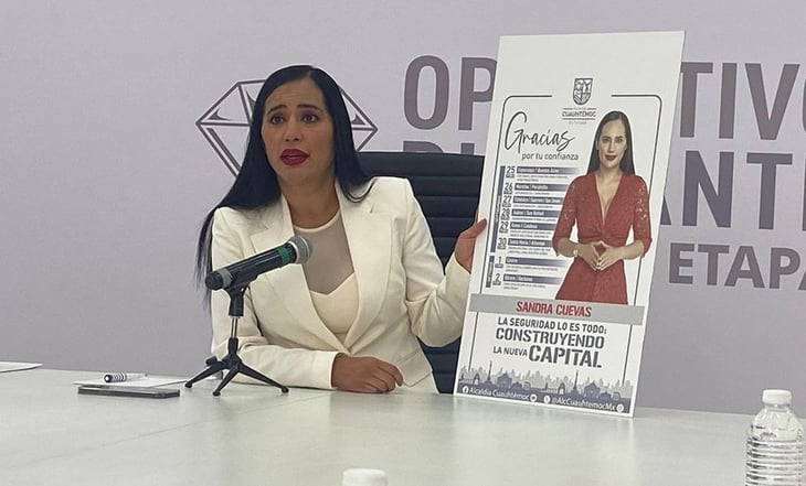 Sandra Cuevas pedirá 16 días de licencia para contender por la jefatura de Gobierno de la CDMX