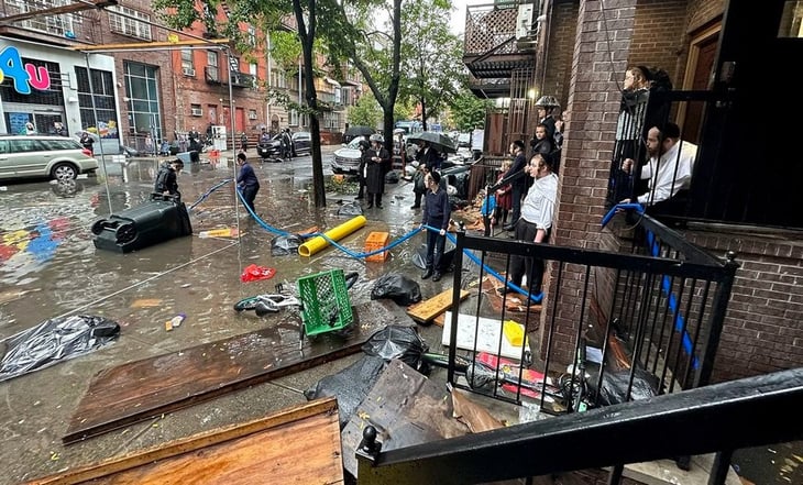 Nueva York inundada por lluvias torrenciales; el Metro parcialmente paralizado