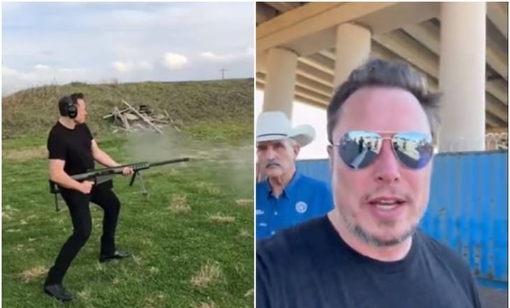 VIDEO: Elon Musk dispara un rifle Barrett 50 y se hace viral