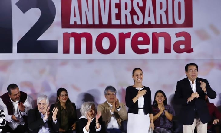 Morena celebra 12 años de su fundación 'para transformar la vida pública de México'