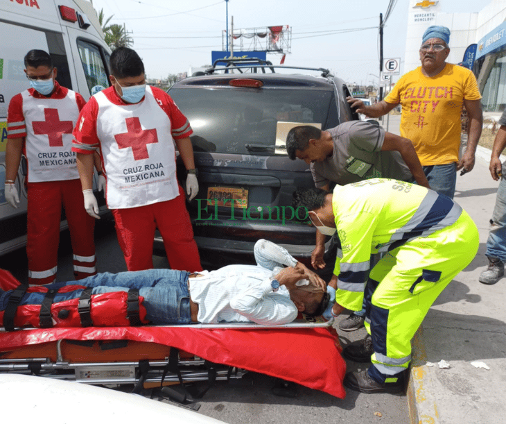 Repartidor de Rappi herido tras colisión con camioneta en la Zona Centro 