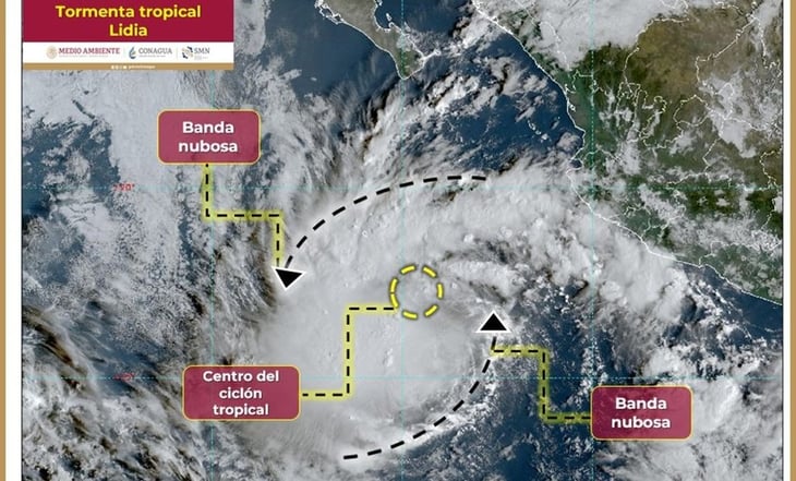 Baja California Sur activa alerta y monitoreo por tormenta tropical 'Lidia'