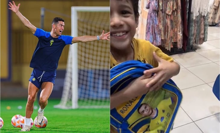 VIDEO: La emotiva reacción de un niño al estrenar mochila de Cristiano Ronaldo