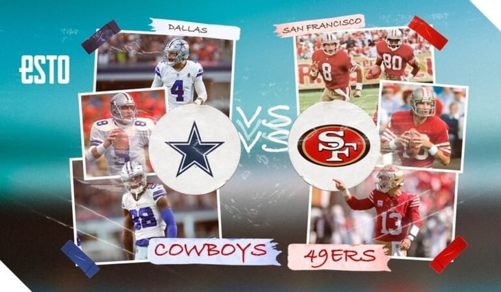 Dallas Cowboys vs. San Francisco 49ers, una rivalidad que se ha vuelto ¡Un juego por el orgullo!