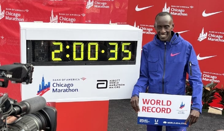 ¡Impresionante! El keniano Kelvin Kiptum batió el récord mundial de Maratón
