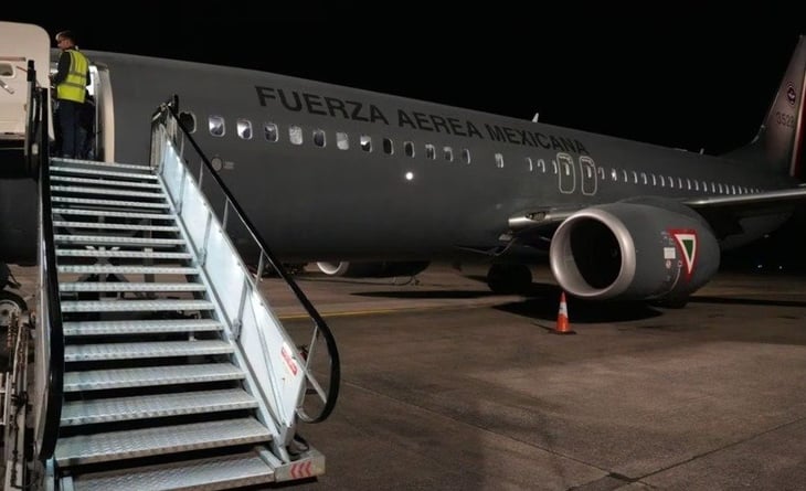 Regresan primeros 140 mexicanos de vuelo de la Fuerza Aérea Mexicana desde Israel