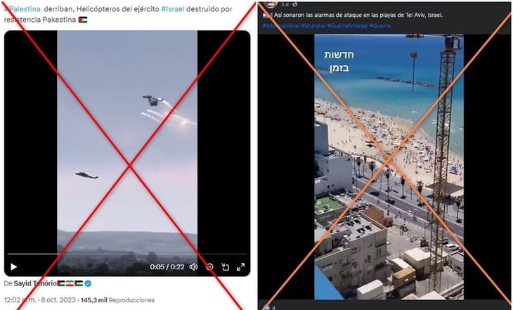 Videos sobre ataques de Hamás contra Israel son fake