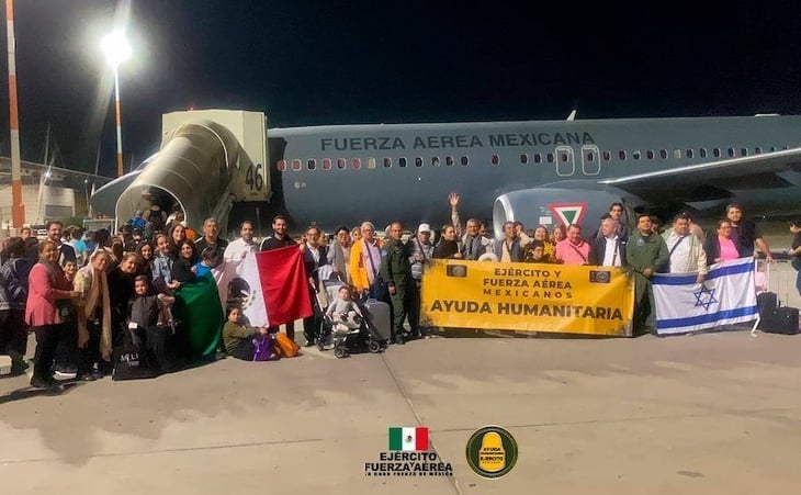Suman 284 mexicanos repatriados desde Israel, incluido el equipo de gimnasia rítmica