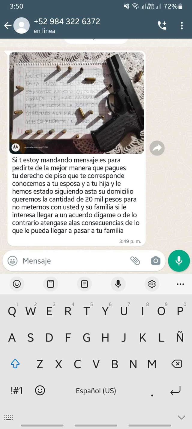 Alerta de extorsiones virtuales a través de WhatsApp en Coahuila