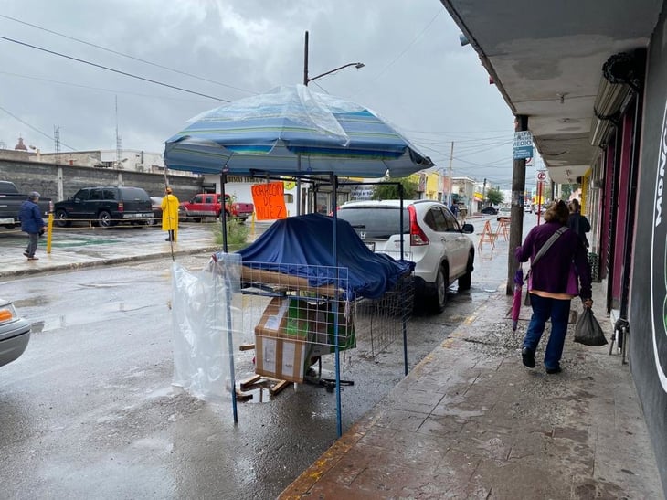 Comercio ambulante queda inmóvil cada que llueve 