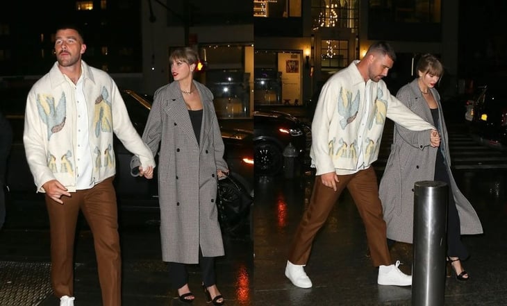 Travis Kelce y Taylor Swift caminan tomados de la mano en New York ¿Ya son novios?