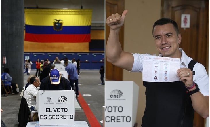 Concluye votación presidencial de Ecuador: Daniel Noboa aventaja en las elecciones