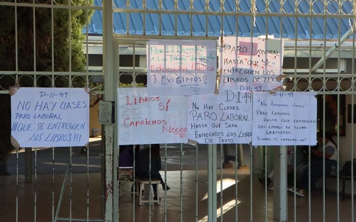 Maestros inician paro en escuelas de Chihuahua; exigen entrega de libros de texto 