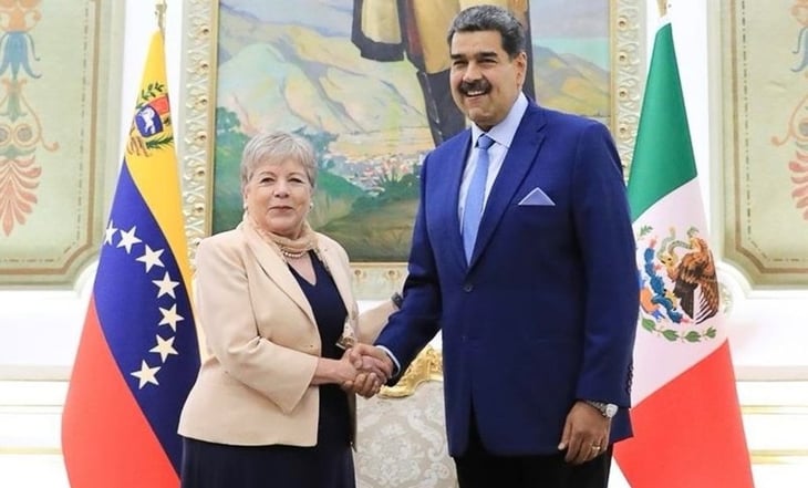 Alicia Bárcena se toma foto con Nicolás Maduro en su visita a Caracas, Venezuela