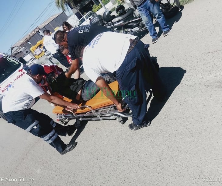 Accidente de moto deja a dos mujeres lesionadas en la colonia Obrera