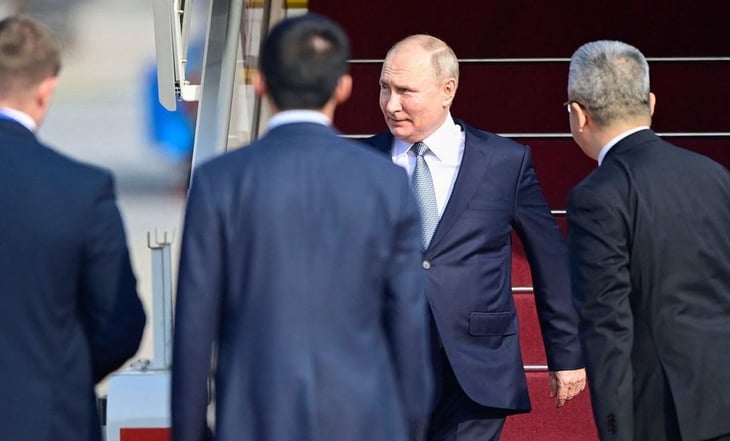 Vladimir Putin llega a China; se reunirá con Xi Jinping