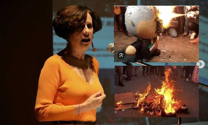 Denise Dresser condena quema de piñata de AMLO y recuerda quema de figura de la ministra Norma Piña