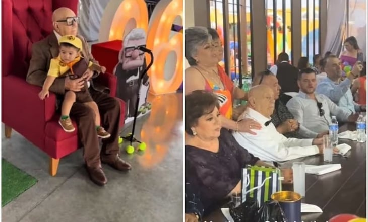 Abuelito festeja cumpleaños 96 con fiesta temática de 'Up' y resultado conmueve en TikTok